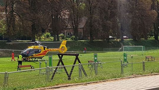 Dlaczego w Cedyni wylądował helikopter