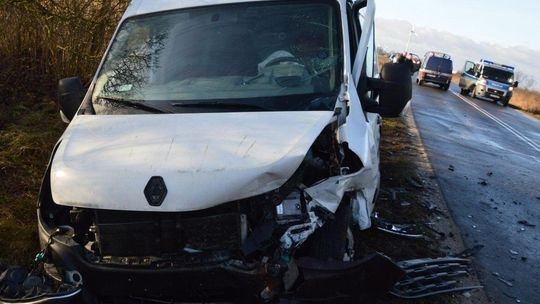 Uważajcie na zwierzęta na drodze. Dostawczak nie zdążył
