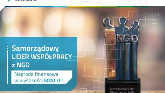 Można wygrać pieniądze w konkursie "Samorządowy Lider Współpracy z NGO 2019"