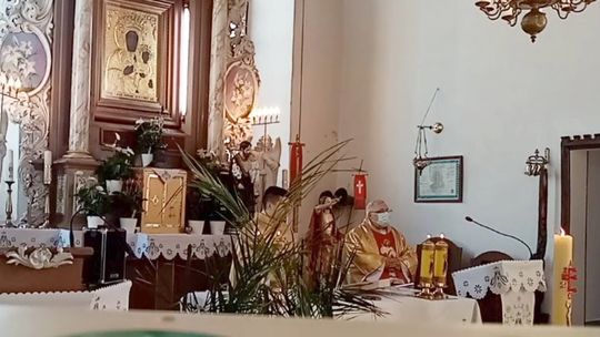 Msza św. wielkanocna na żywo z cedyńskiego kościoła