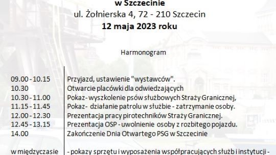 Pograniczników w Chojnie już nie ma, ale zapraszają serdecznie do Szczecina.