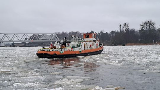 Ponownie rusza akcja łamania lodu na Odrze i Regalicy