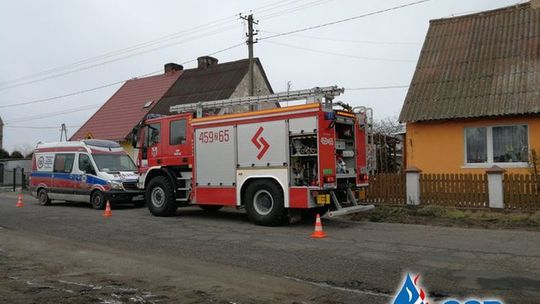 Pożar w domu jednorodzinnym