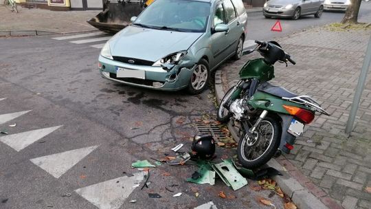 Nie ustąpił pierwszeństwa i spowodował wypadek