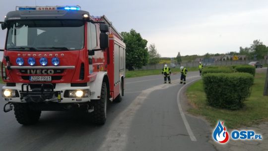 Strażacy usunęli niebezpieczną plamę