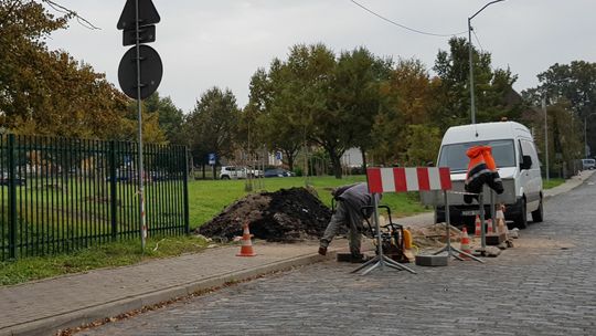 Utrudnienia na ulicy Wilsona w Chojnie