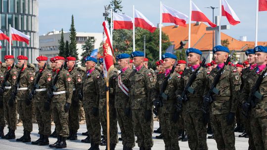 Wojowie spod Cedyni podczas obchodów Święta Wojska Polskiego