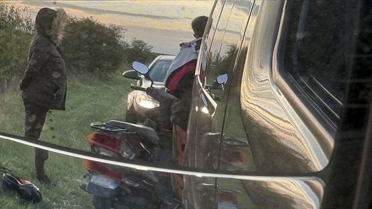 Zatrzymanie pijanego motorowerzysty pomiędzy miejscowościami Strzelczyn i Rurka
