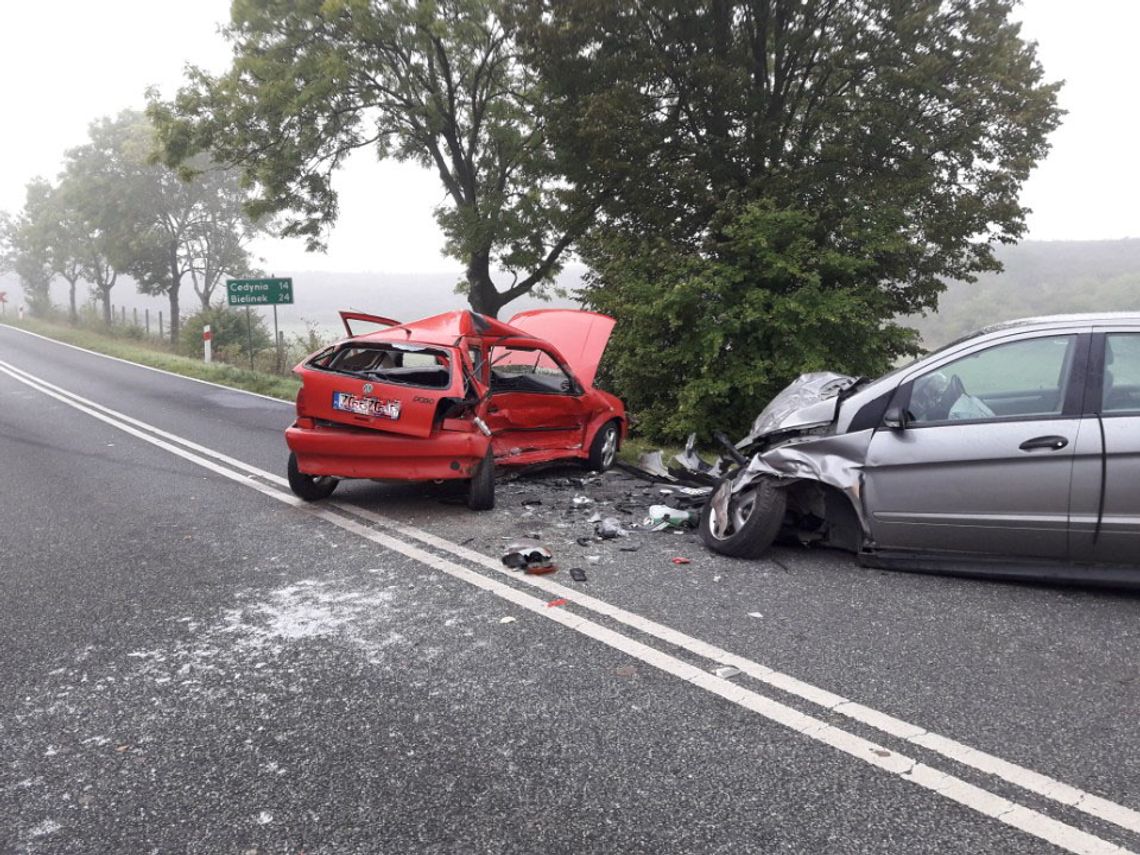 Kto w kogo uderzył? Dwie osoby w szpitalu