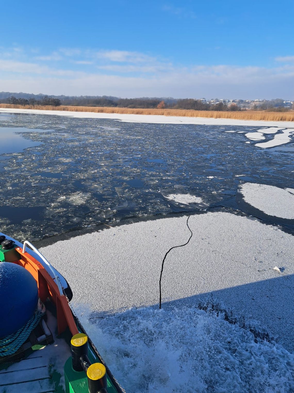 Lód na jeziorach i rzekach