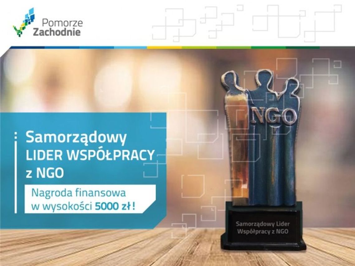 Można wygrać pieniądze w konkursie "Samorządowy Lider Współpracy z NGO 2019"