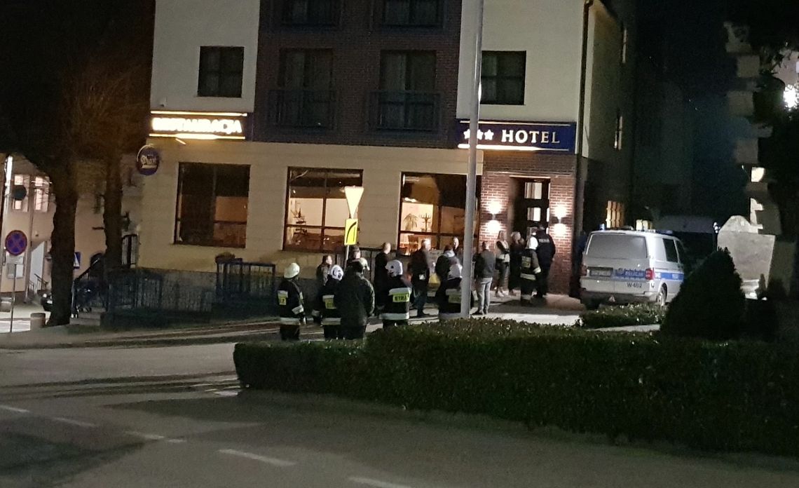 Musieli ewakuować gości z hotelu i restauracji