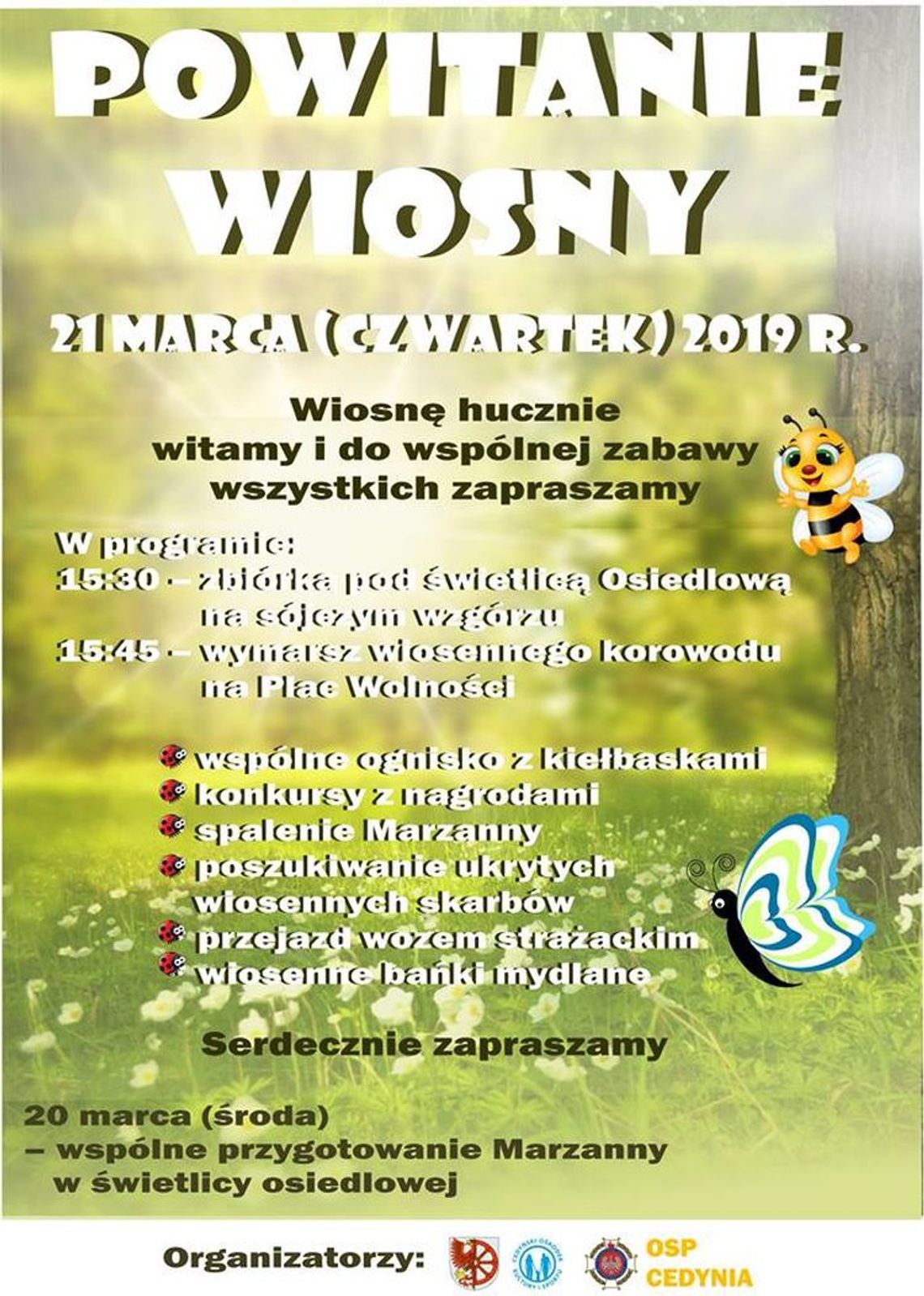 Nadejście wiosny będziemy świętować w najbliższy czwartek