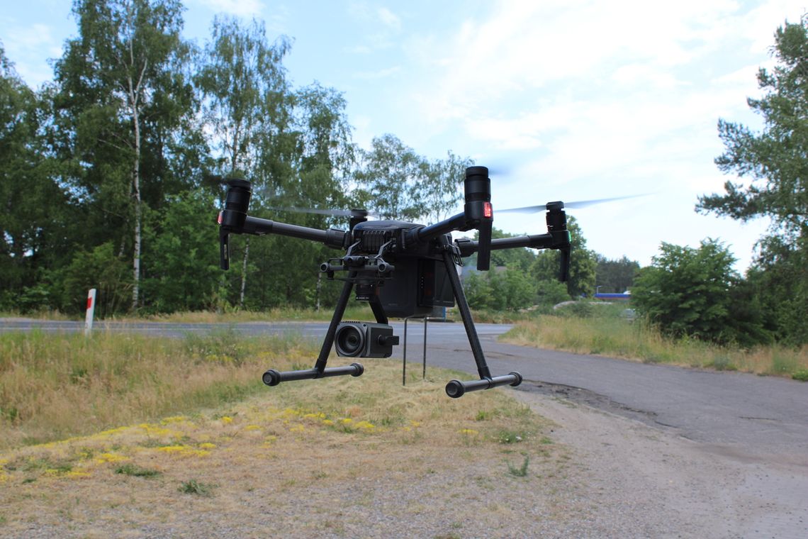 Policyjny dron kolejny raz nad Pniewem