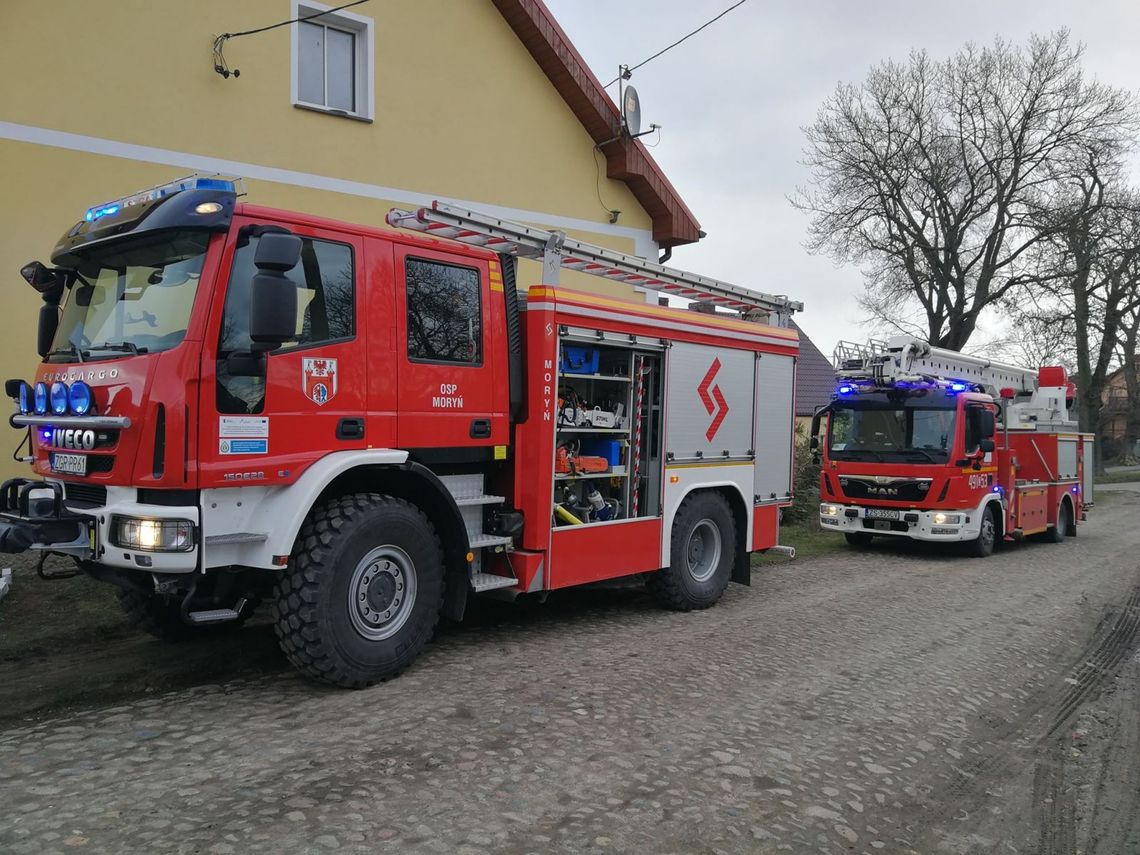 Pożar sadzy w kominie