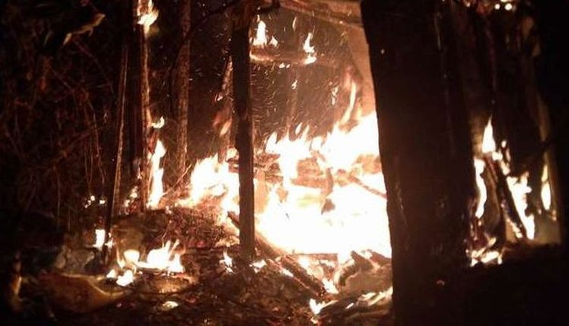 Spłonął w ostatni dzień świąt