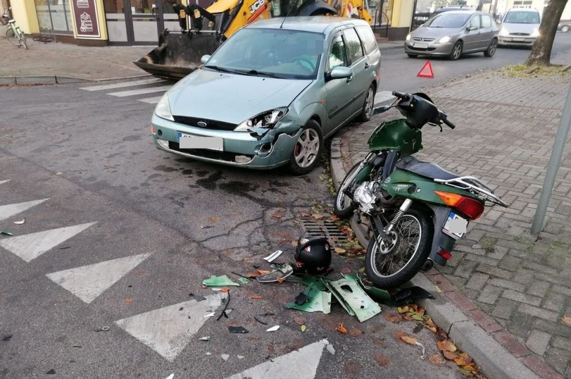 Nie ustąpił pierwszeństwa i spowodował wypadek