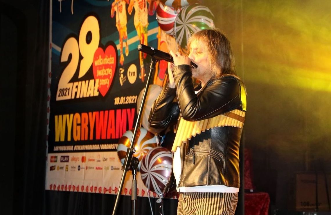 Tadek Wasilewski wystąpił w Chojnie podczas 29. Finału WOŚP [WIDEO]