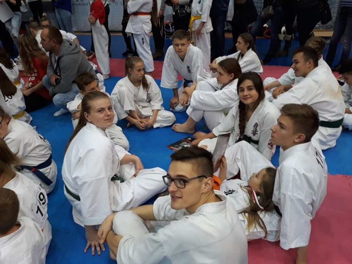 UKS Karate Kyokushin na zawodach w Szczecinie