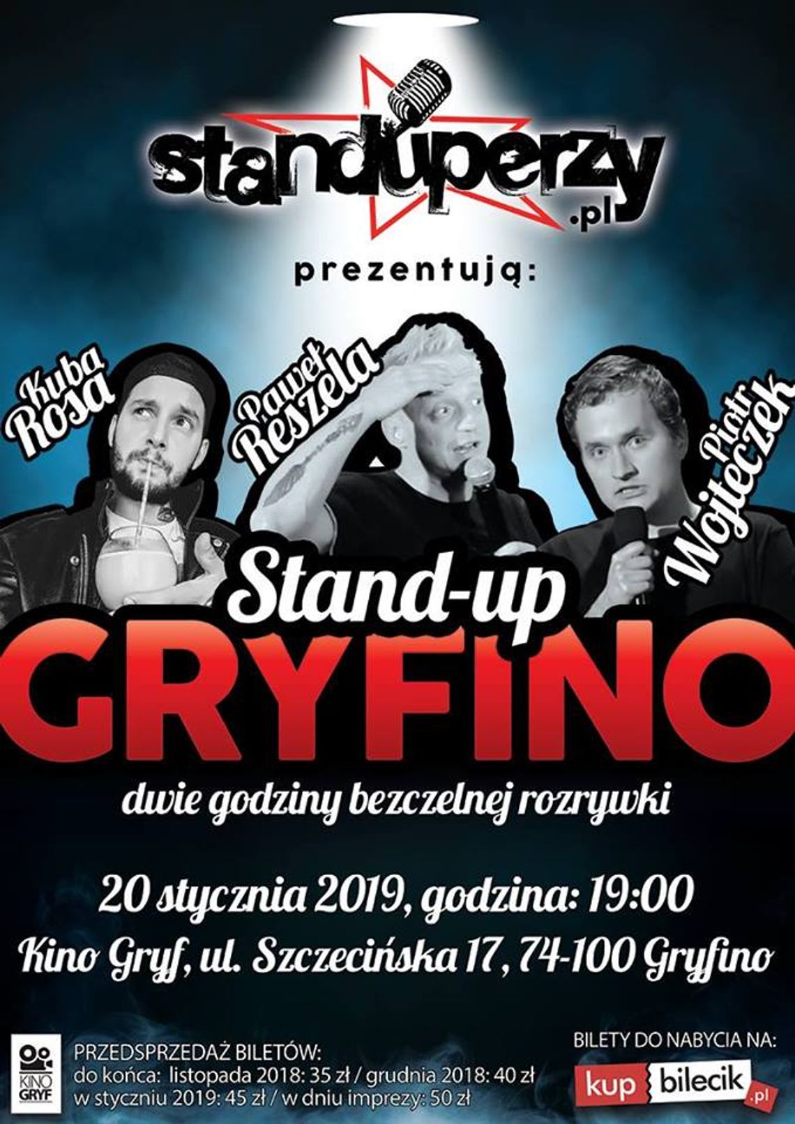 Stand-up Gryfino - dwie godziny bezczelnej rozrywki Stand-up Gryfino - dwie godziny bezczelnej rozrywki